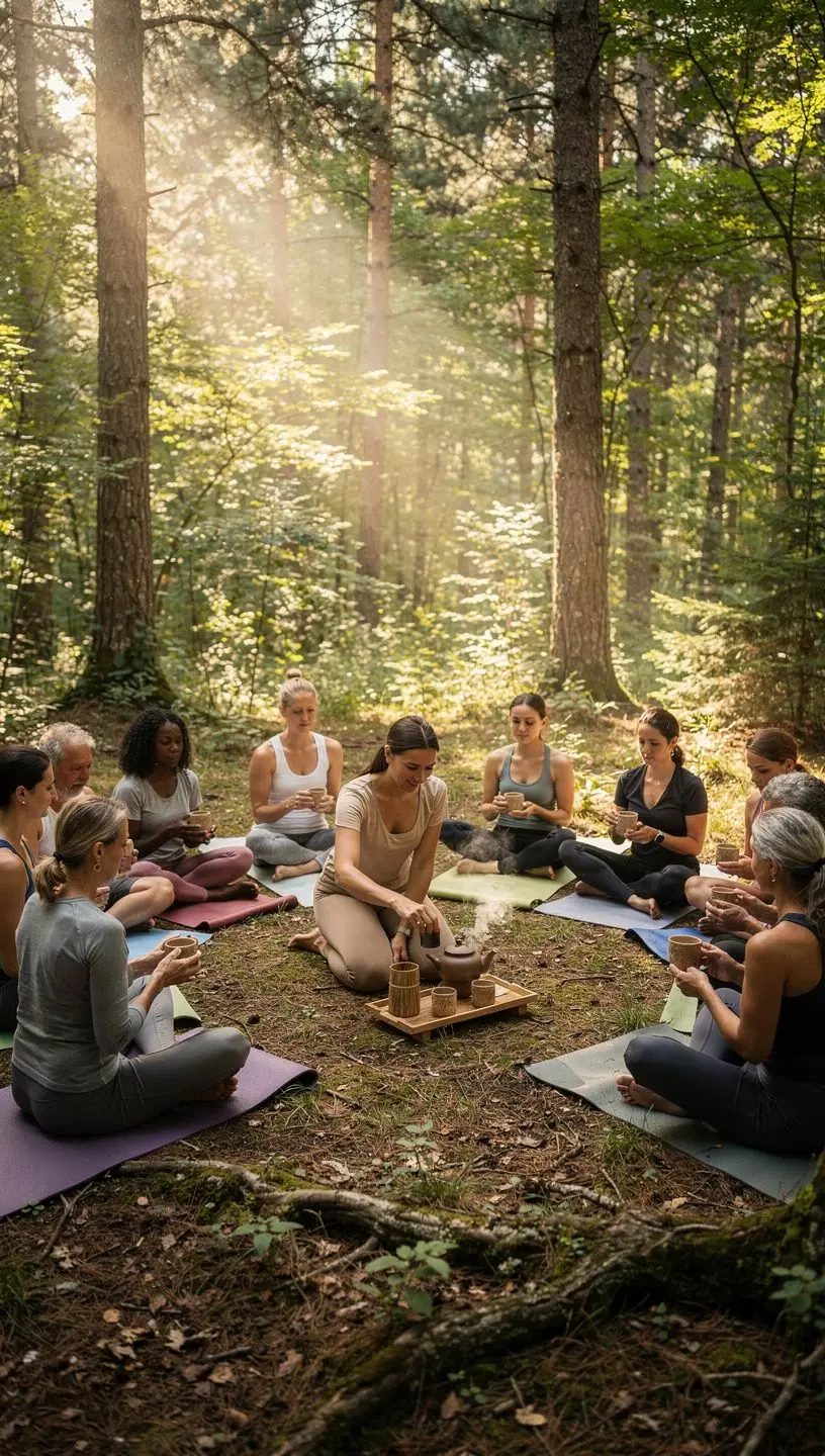 Mješavina čaja s okusom mente i limuna poslužena s kriškom limuna.